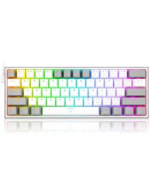 Redragon-Fizz-K617-RGB-60%-Wired-Gaming-Keyboard-[White-Gray]-Red1