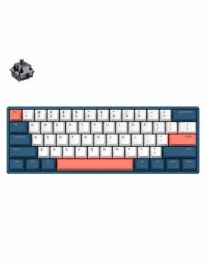 iQUNIX-F60-Coral-Sea-RGB-Wired-Hot-Swappable-Mechanical-Keyboard-[Cherry-Brown]