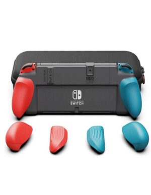 Skull-&-Co-NeoGrip-+-Maxcarry-Case-for-Nintendo-Switch-OLED-and-Regular-Model---Neon