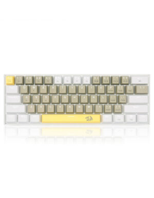 Redragon-K606-Lakshmi-Gaming-Keyboard-Yellow-Gray-White-[Brown]