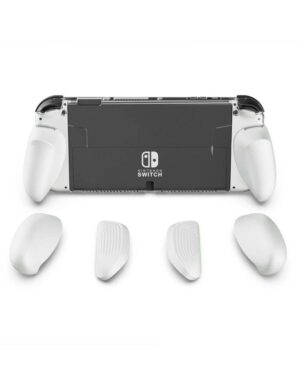 Skull-&-Co-GripCase-OLED-for-Nintendo-Switch-Oled-Model---White-[NSGC2-OLED-WT]