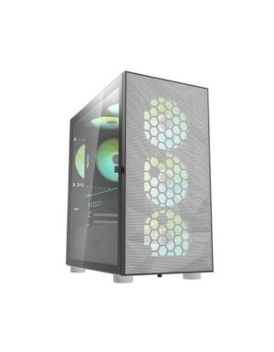 DarkFlash-DLM21-Mesh-MATX-PC-Case-[White]