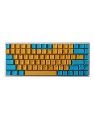 84-Keys-PBT-Double-Shot-Keycaps-Yellow-Blue