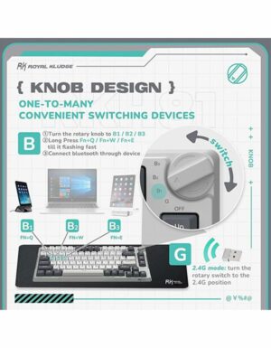RK-Royal-Kludge-RK-H81-81-Keys-Tri-Mode-with-Knob-Control-RGB-Wireless-Mechanical-Keyboard