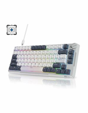 RK-Royal-Kludge-RK-H81-81-Keys-Tri-Mode-with-Knob-Control-RGB-Wireless-Mechanical-Keyboard---Blue-Switch