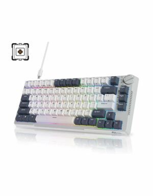 RK-Royal-Kludge-RK-H81-81-Keys-Tri-Mode-with-Knob-Control-RGB-Wireless-Mechanical-Keyboard---Brown-Switch