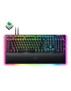 Razer-Blackwidow-V4-Pro-Mechanical-Gaming-Keyboard-with-Razer-Chroma-Green