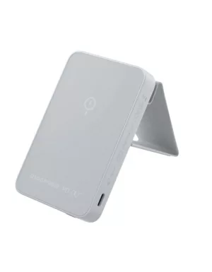 Momax-Q.Mag-Power-9-5000mAh-Magnetic-Wireless-Charging-Power-Bank-with-Stand-(IP109E)---Grey